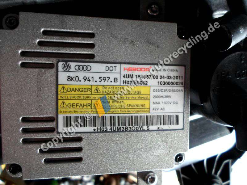 Audi A3 8V Bj. 2012 Xenon Scheinwerfer rechts 8V0941004F